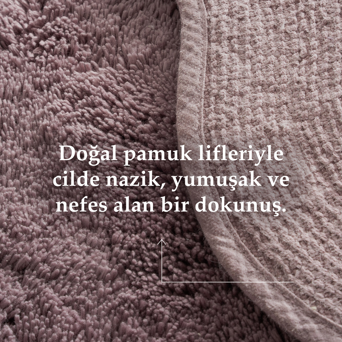 Sara 2'li Banyo Paspas Seti Pamuk Açık Mor