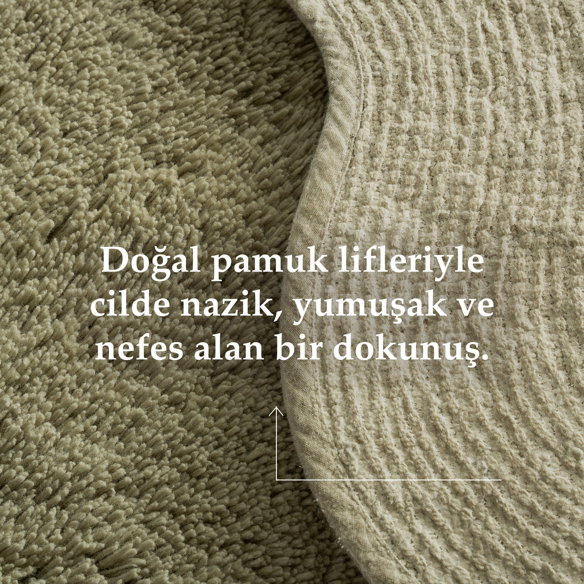 Sara 2'li Banyo Paspas Seti Pamuk Açık Yeşil