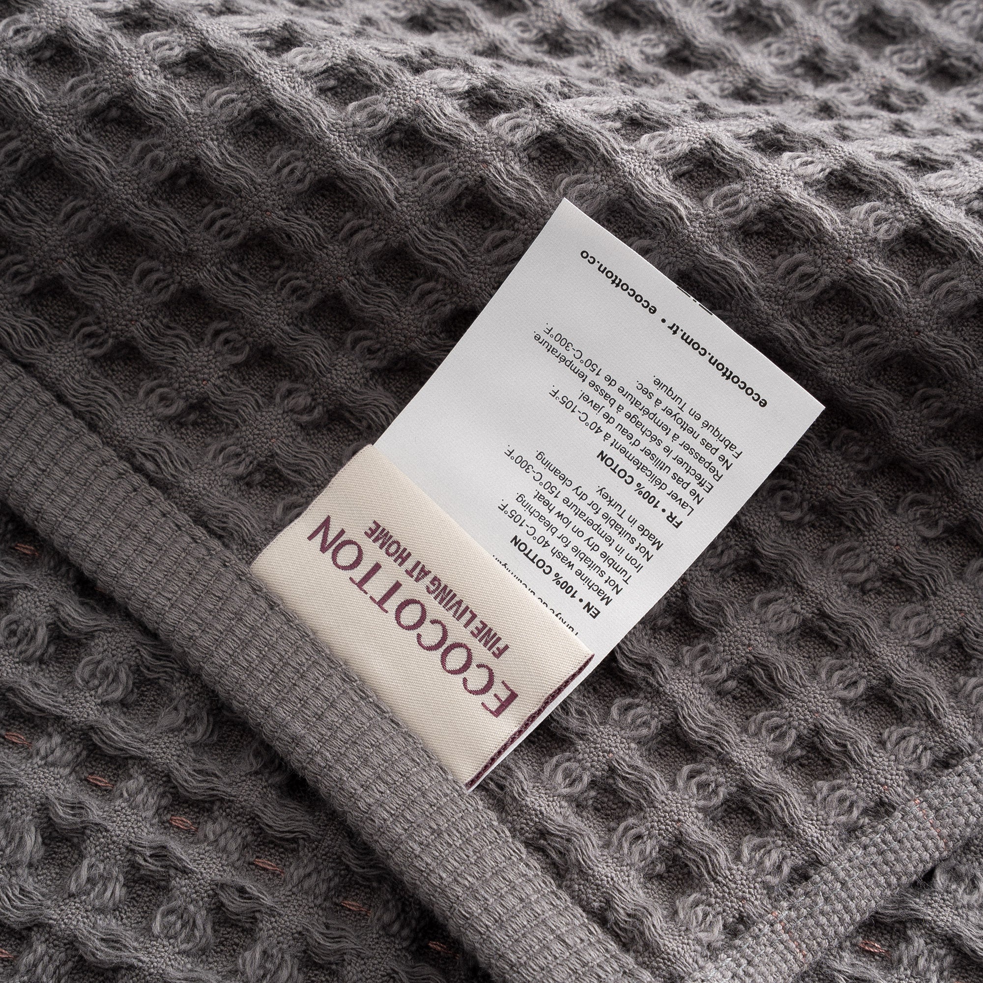 Maysa Microcotton 3 lü Havlu Seti Pamuk Antrasit