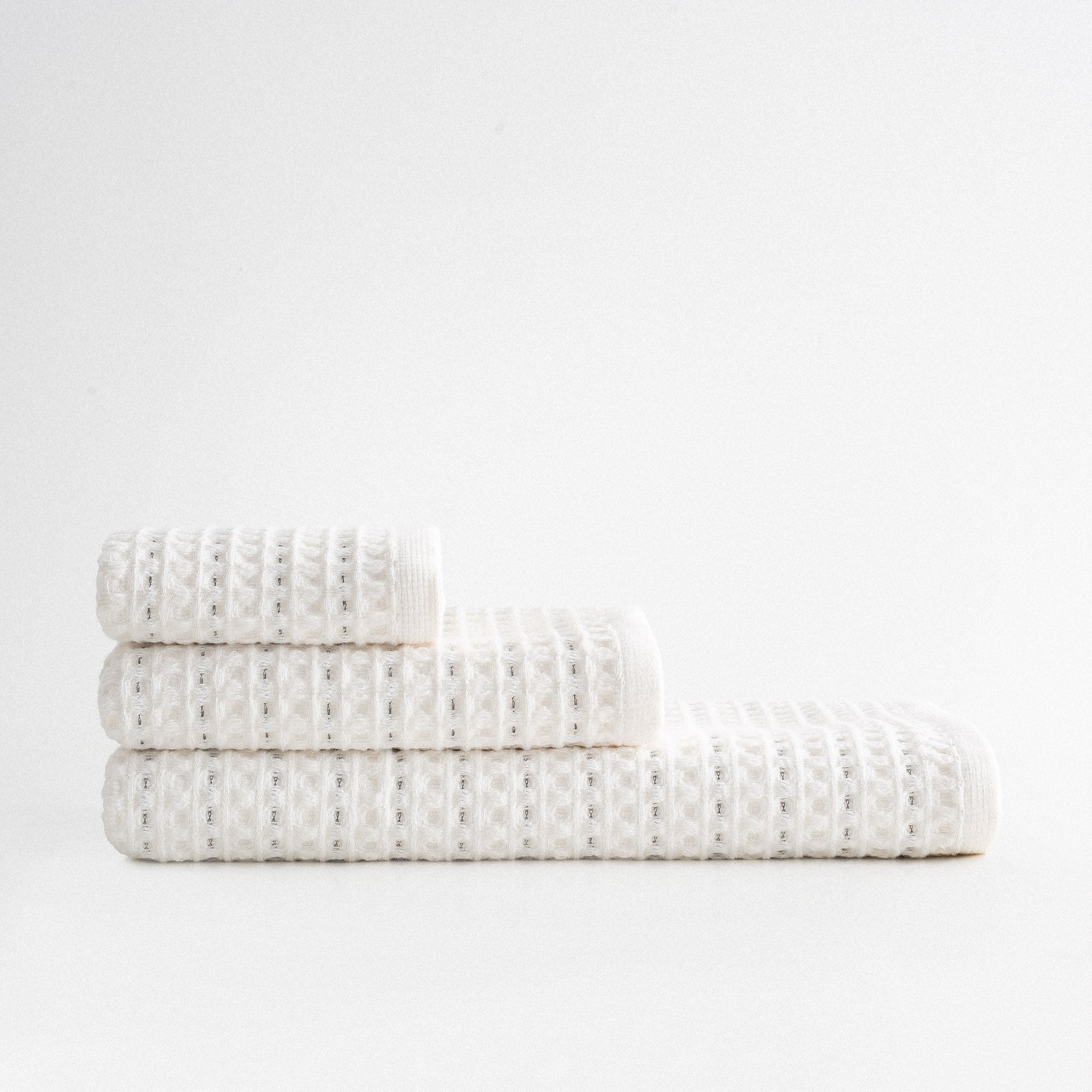 Maysa Microcotton 3 lü Havlu Seti Pamuk Krem/Gri