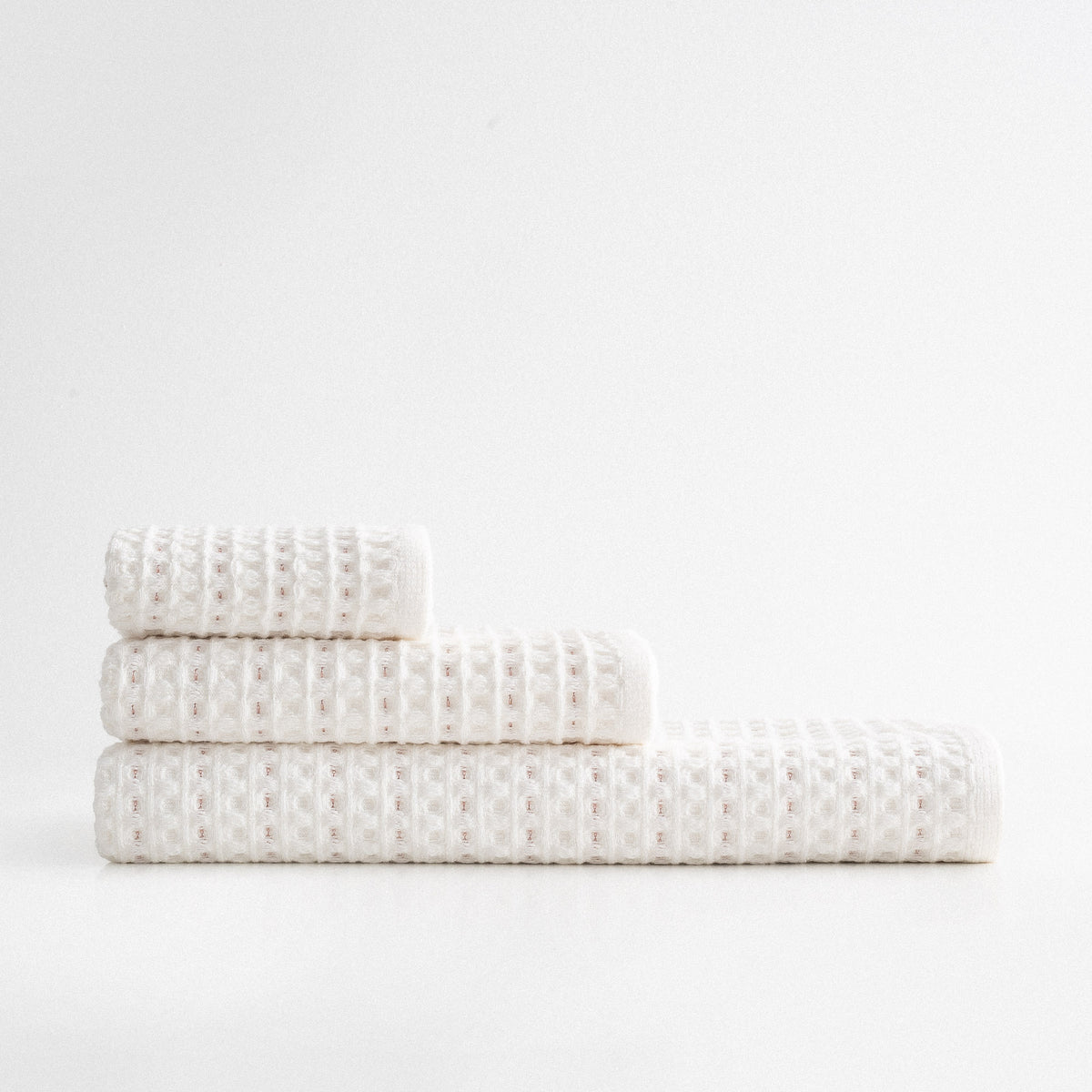 Maysa Microcotton 3 lü Havlu Seti Pamuk Krem/Pudra