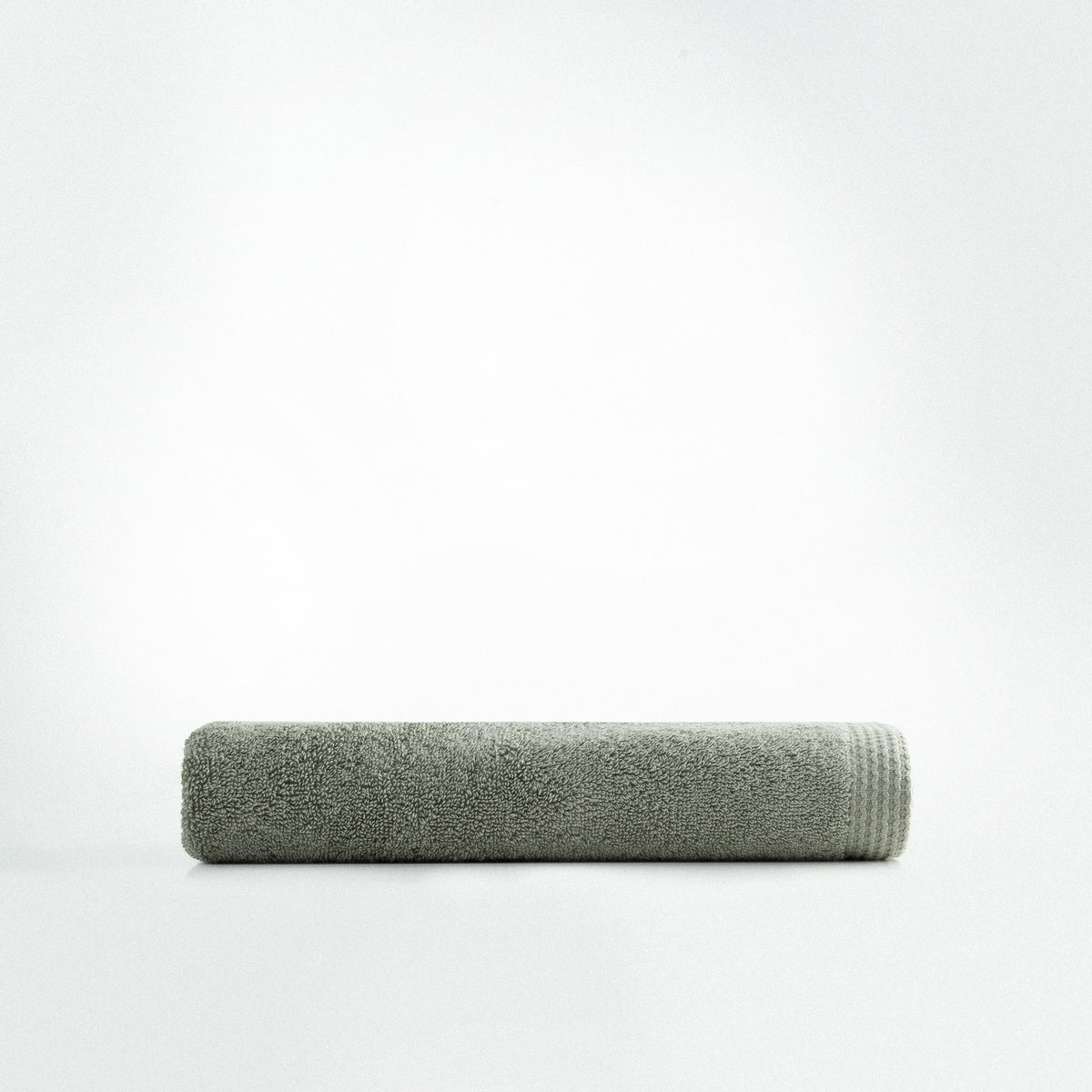Pure Cotton Yüz Havlusu Organik Pamuk Kelebek Bordürlü Yeşil