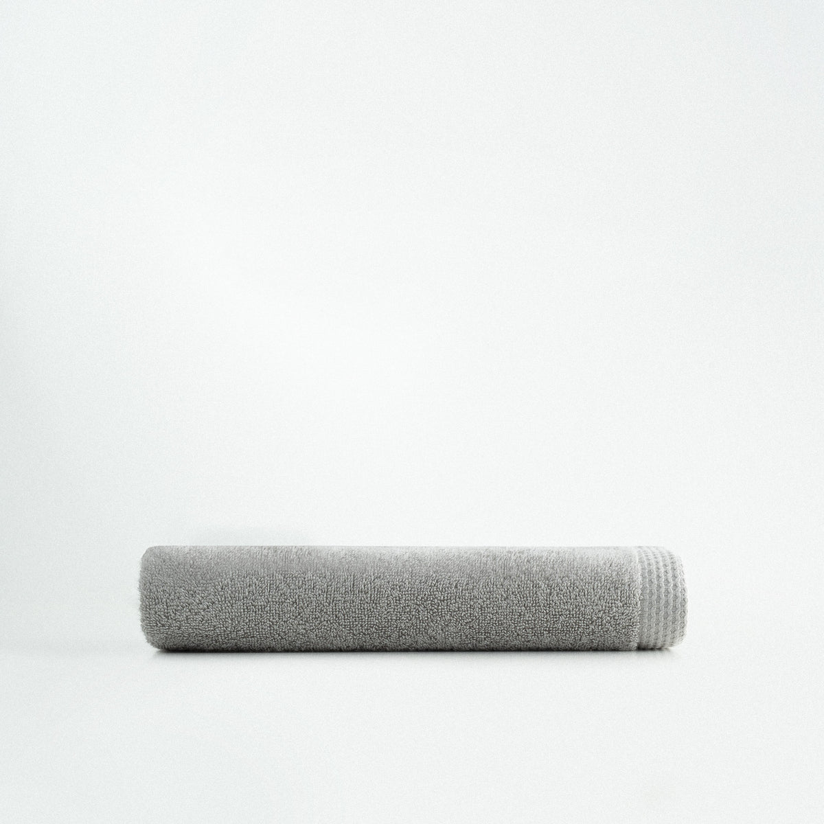 Pure Cotton Yüz Havlusu Organik Pamuk Kelebek Bordürlü Gri