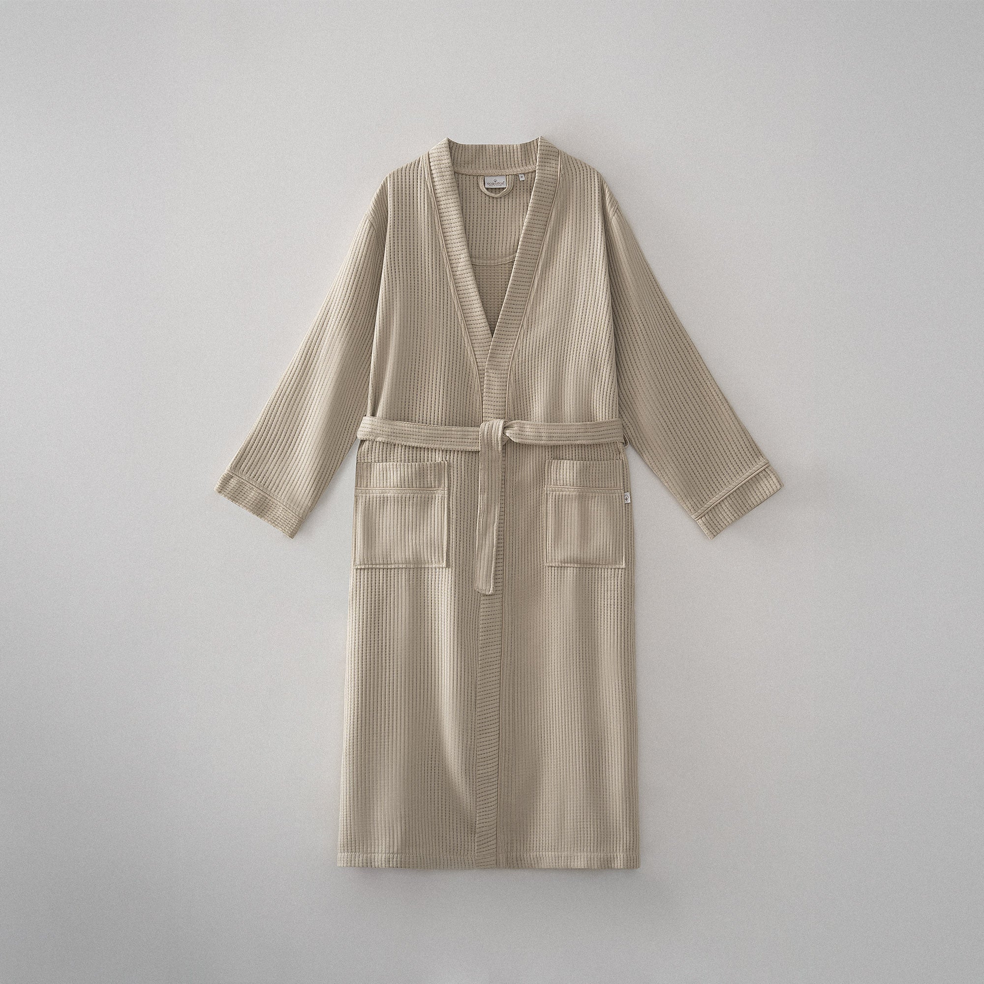 Alessa Erkek Pike Bornoz Organik Pamuk Bej