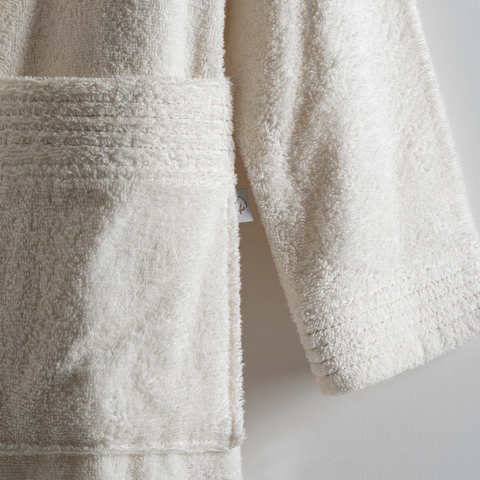 Ecosoft Yeni Erkek Bornoz Organik Pamuk Krem