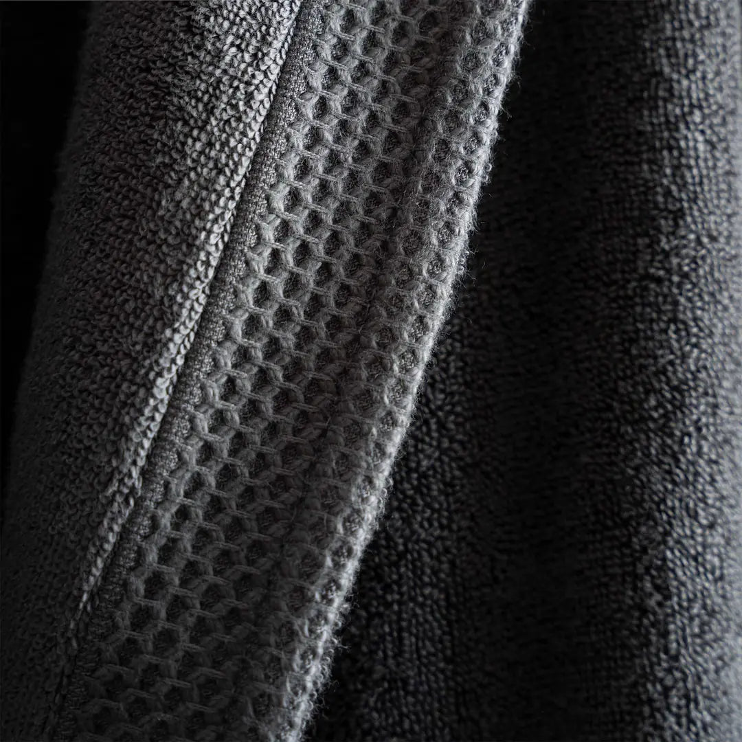 Pure Cotton Erkek Bornoz Organik Pamuk Antrasit