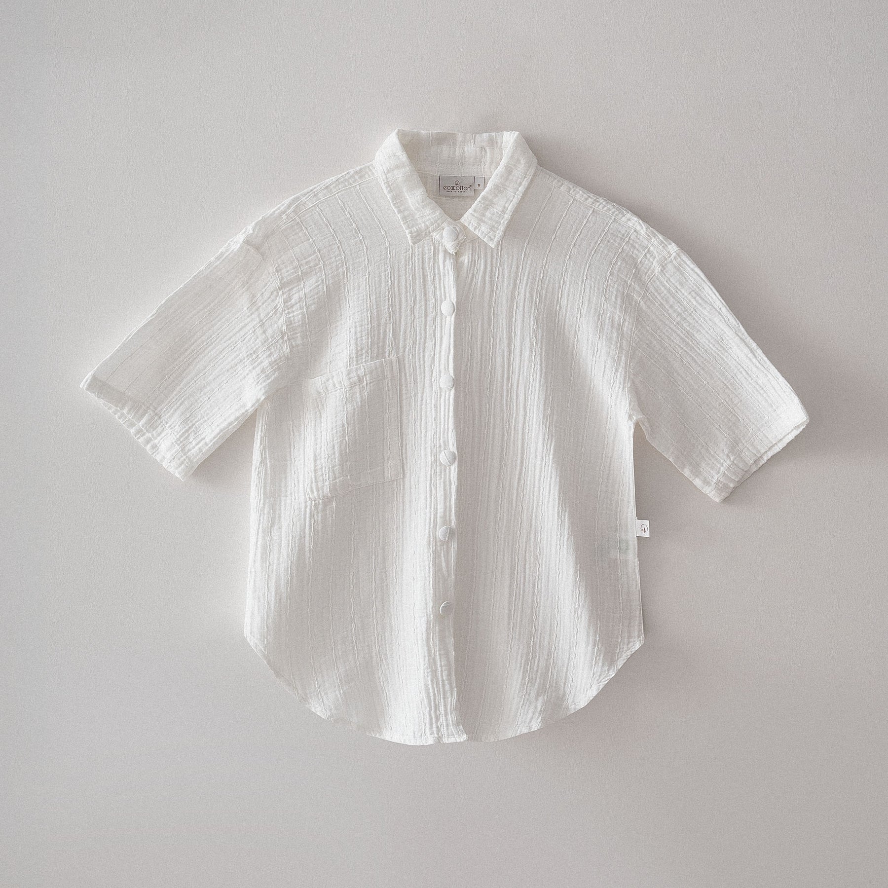 Zeyna Kadın Şortlu Pijama Takımı Organik Pamuk Müslin Krem