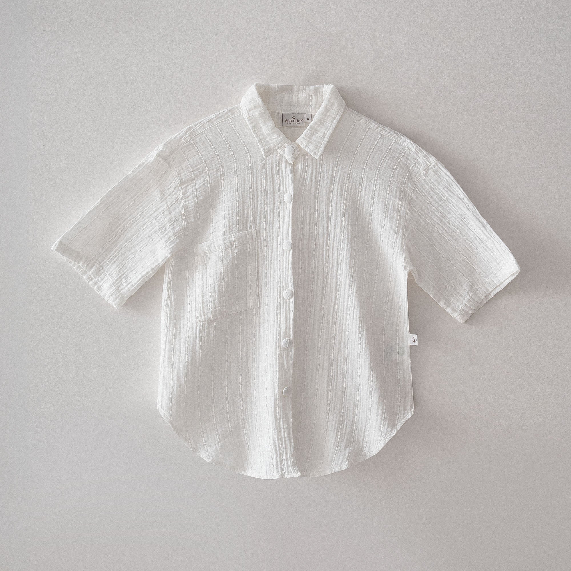 Zeyna Kadın Şortlu Pijama Takımı Organik Pamuk Müslin Krem